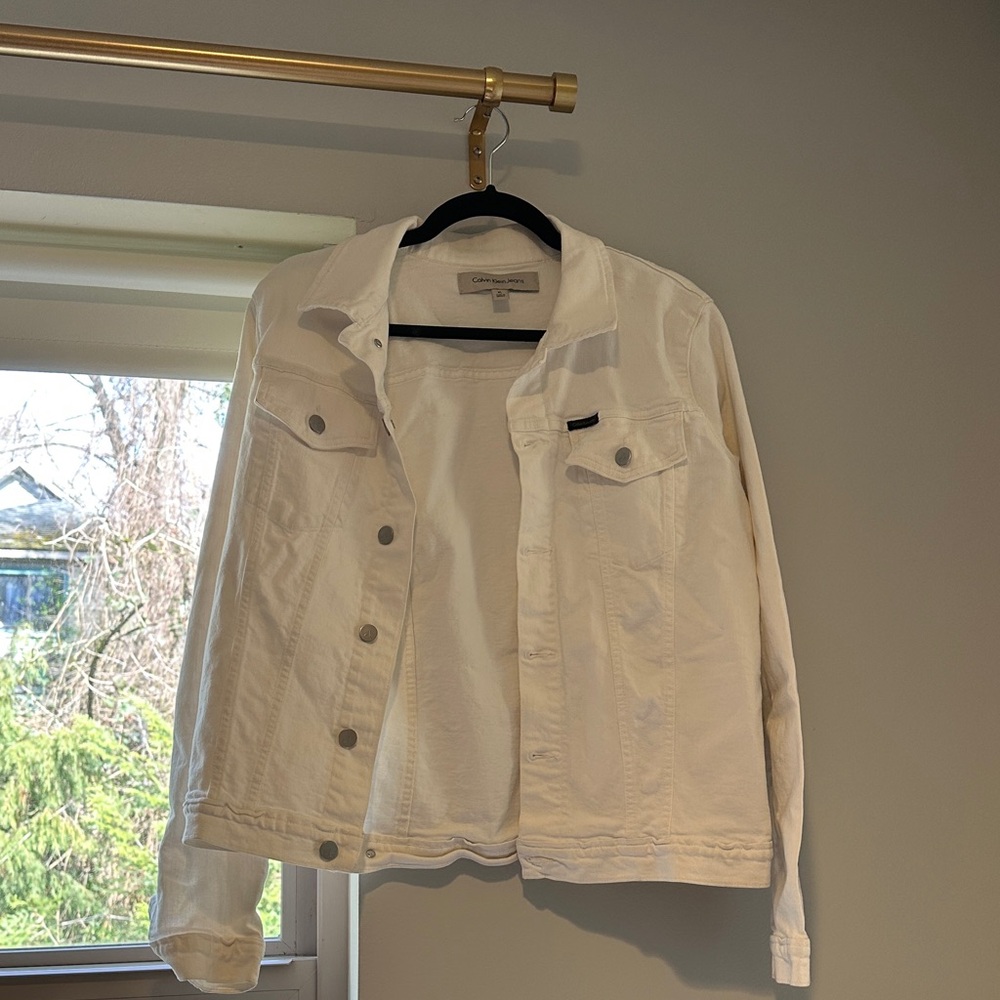 Calvin Klein Off-White Jean Jacket